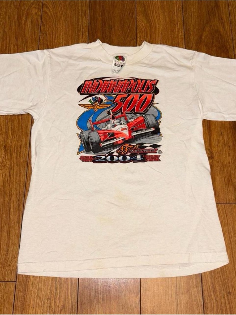 2004 Indianapolis 500 white cotton t-shirt